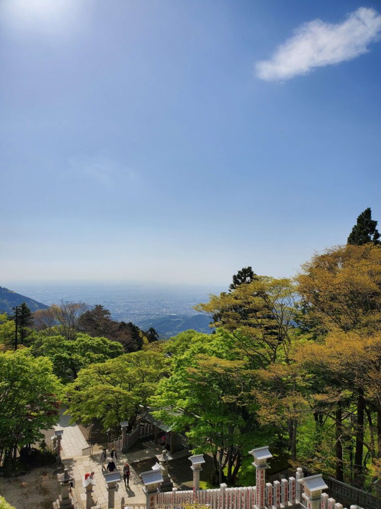 大山阿夫利神社からの景色